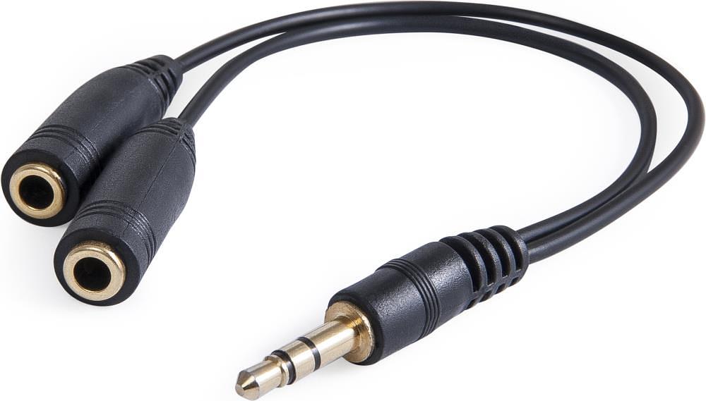 Аудио-переходник DEFENDER jack 3.5mm разветвитель на два разъема jack 3.5mm [63001] фото 1