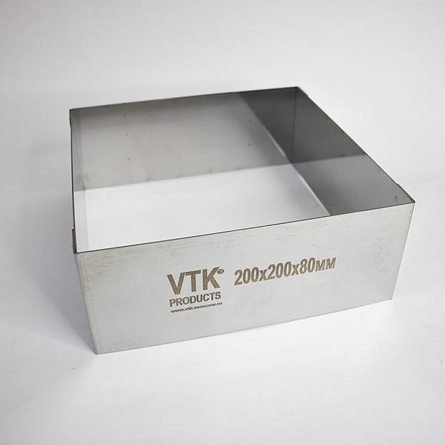 Форма для выпечки и заморозки Квадрат 200x200 мм высота 80 мм фото 2