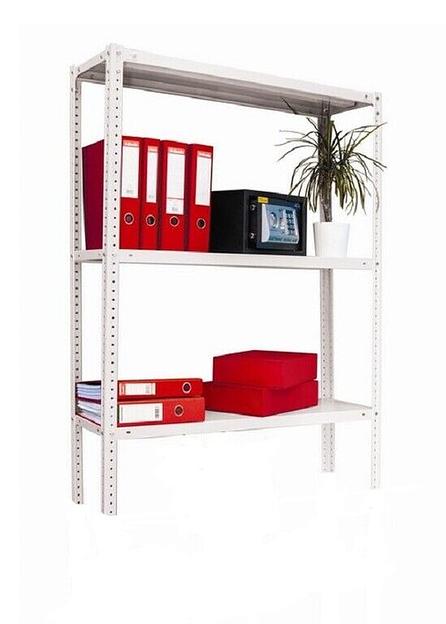 Стеллаж архивный металлический, 1500х700х300 мм, 4 полки фото 1