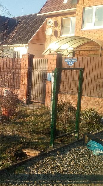 Калитка под замок 2430×1000×4 мм для 3D забора фото 5