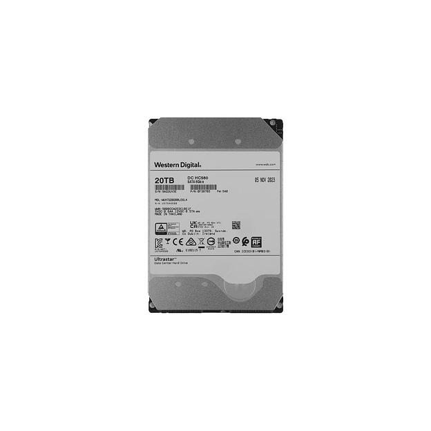 Жесткий диск WD Ultrastar DC HC560 WUH722020BLE6L4, 20ТБ, HDD, SATA III, 3.5" [0f38785] фото 1
