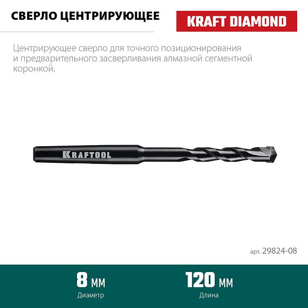 KRAFTOOL d 8 мм, Центрирующее сверло (29824-08) фото 2