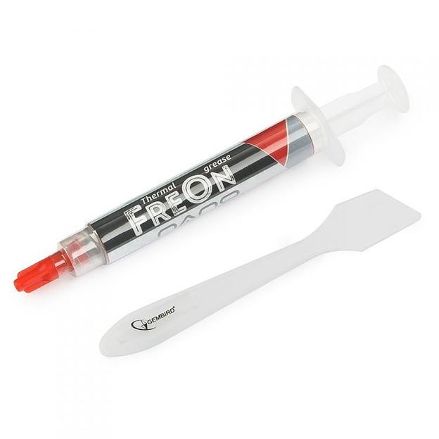 Термо паста Gembird FreOn NANO GF-31-1.5 для радиаторов, 1,5гр, шприц фото 1