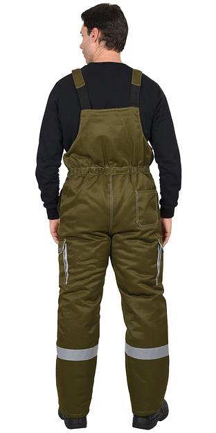 Костюм «Сириус-Титан» зимний куртка и полукомбинезон, хаки ОПТ фото 4