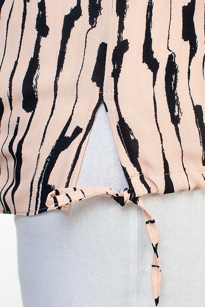 Туника женская  4103/04/Пудровый, черный  фото 4