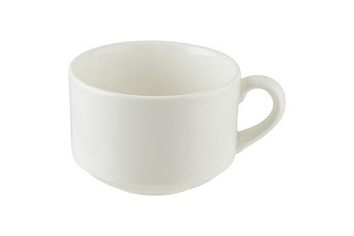 Чашка 280 мл. чайная d=92 мм. h=65 мм. штабелир. Белый, форма Банкет (блюдце 62866) /1/6/ фото 1