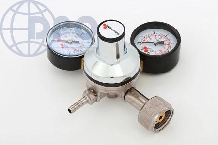 Редуктор пивной CO2 на 1 выход, гайка 3/4", 7 бар с перекрывателем Premium Micro Matic фото 1