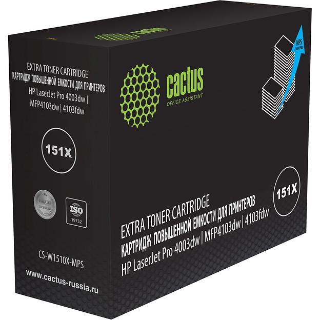 Картридж лазерный Cactus CS-W1510X-MPS 151X черный (18000стр.) для HP LJ Pro 4003dw/MFP4103dw/4103fdw с чипом фото 1