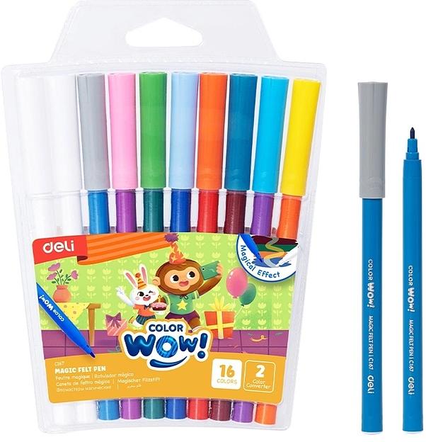 Фломастеры Deli EC167 Colorwow ПВХ с подвесом (8шт.) фото 1