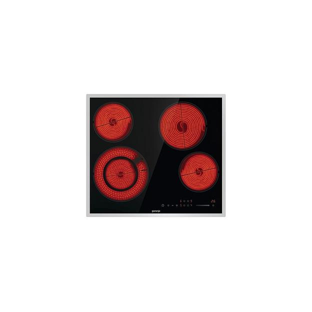 Электрическая варочная поверхность Gorenje ECS642BXE, конфорок: 4 шт., стеклокерамика, независимая, черный фото 1
