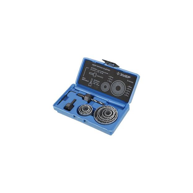 Набор коронок Зубр 2955-H11_z01, по дереву, шестигранный, 11шт фото 1