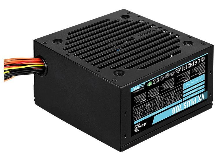 Блок питания Aerocool ATX 700W VX PLUS 700W (24+4+4pin) APFC 120mm fan 4xSATA RTL фото 1