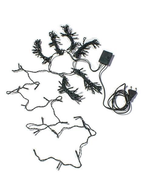 Гирлянда-Пучок 1,8м x 7 нитей 126LED прозрачный провод от 220V фото 1