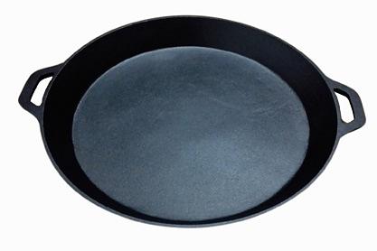 Сковорода d=38 см. h=2,6 см. чугун. с 2 литыми ручками /1/ фото 1