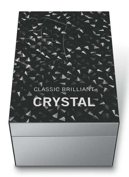 Нож перочинный Victorinox Classic Brilliant Crystal (0.6221.35) 58мм 5функц. черный/серебристый подар.коробка фото 6