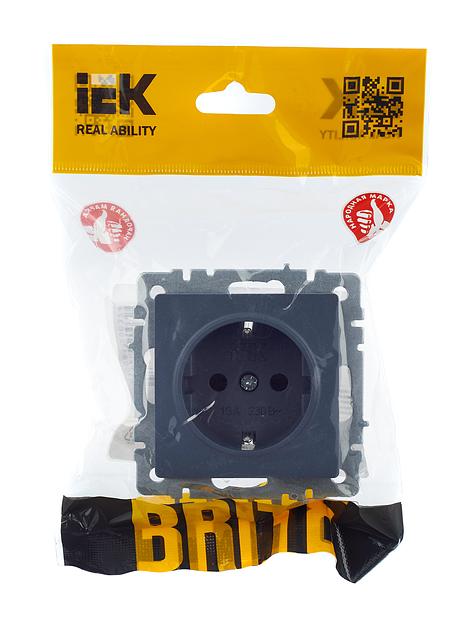IEK BR-R14-16-K35 BRITE Роз. с з/к/ш 16А РС14-1-0-БрМ мар. фото 7