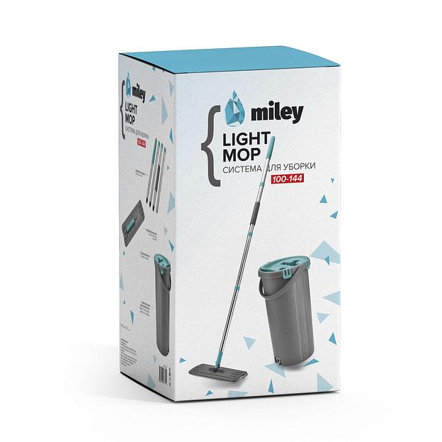 Швабра и ведро с отжимом MILEY «Light Mop», арт.100-144 ОПТ фото 2