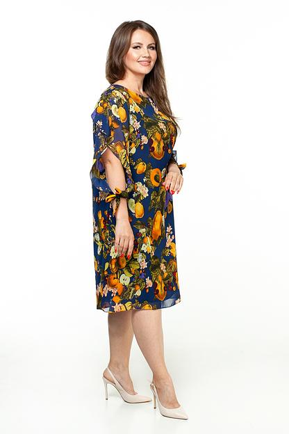 Платье женское  6020/07/Синий, желтый  фото 4