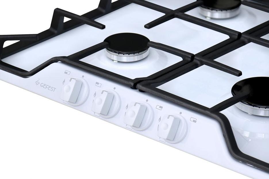 Газовая варочная поверхность Gefest ПВГ 1212 белый фото 2