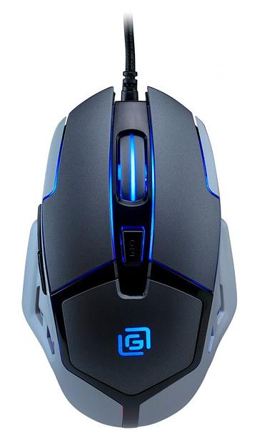 Мышь Оклик 915G HELLWISH V2 черный/серый оптическая (2400dpi) USB (6but) фото 1