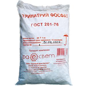 Тринатрий фосфат (25кг) ГОСТ 201-76 фото 1