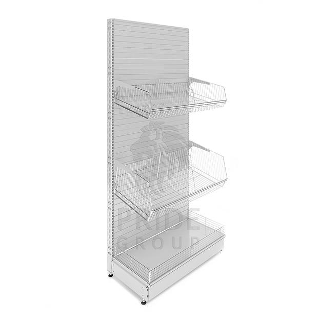 Стеллаж фруктовый 1330x500x2250 2 корзины фото 1