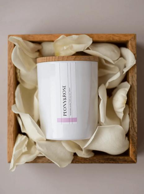 Свеча ароматическая Aesthete home «Peony&Rose» 250 мл ОПТ фото 3