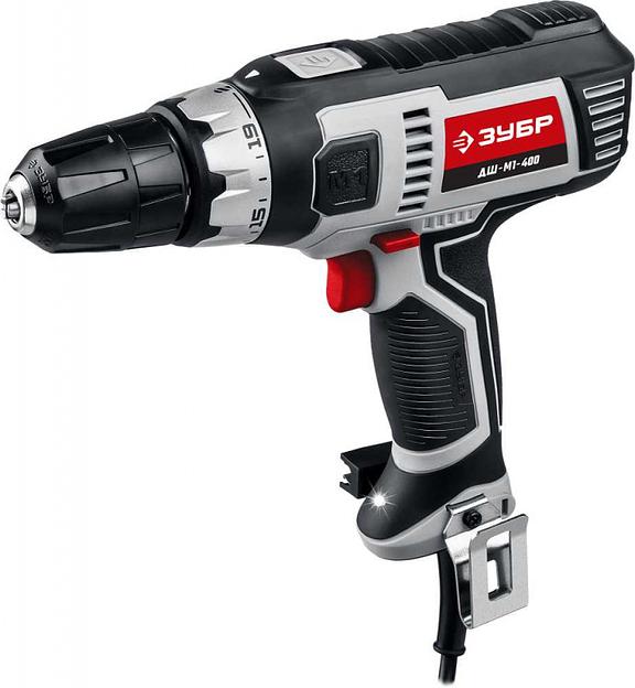 Дрель-шуруповерт Зубр ДШ-М1-400 400Вт патрон:быстрозажимной фото 1