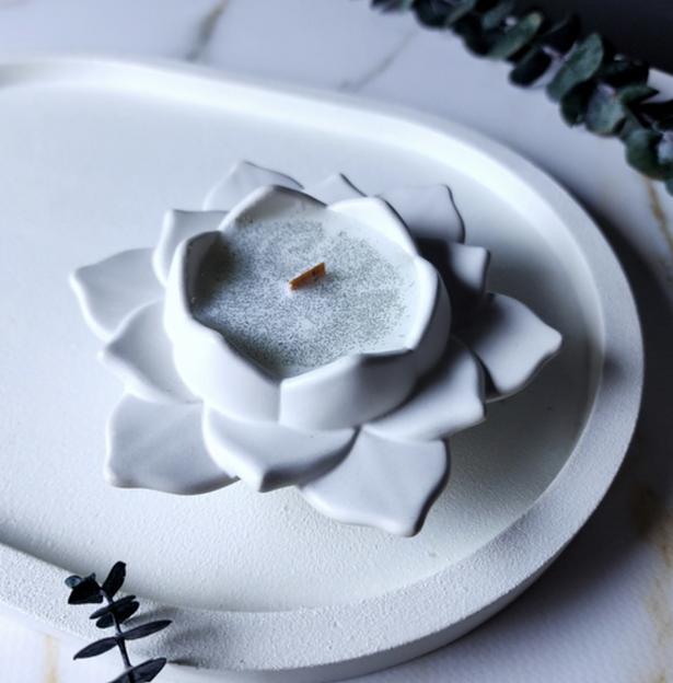 Свеча «Лотос» из соевого воска, опт фото 1