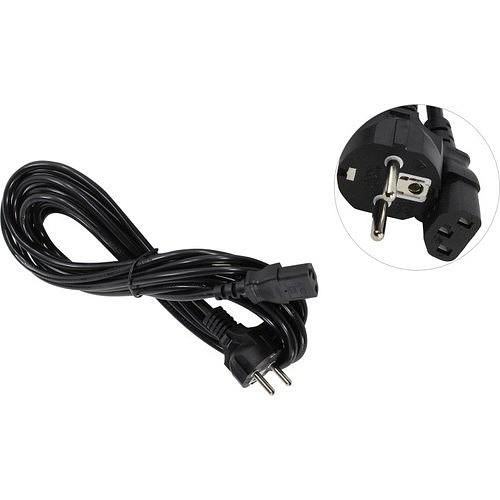 Exegate EP280654RUS Кабель питания ExeGate Power PC-5P (Евровилка Schuko->С13) VDE-250V-3*0.75mm2, медь, черный, 5м. фото 1