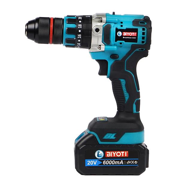 Шуруповерт бесщеточный BIYOTI 20В ударный с рукояткой BYT-CED05 фото 5