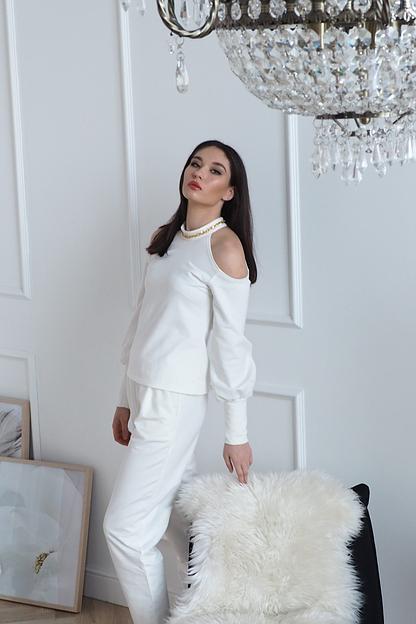 Комплект одежды женский Verenika «Мадлен» белый 44 ОПТ фото 5