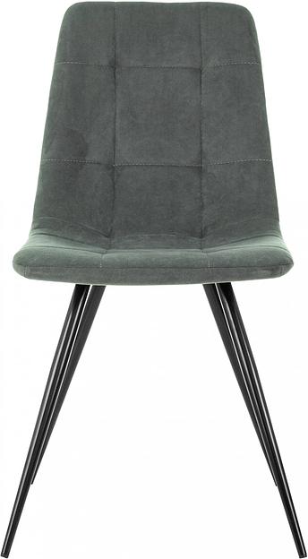 Стул для кухни Бюрократ KF-9_4 комплект 4шт серый Alfa 44 металл черный на ножках (KF-9/ALFA44_4) фото 3