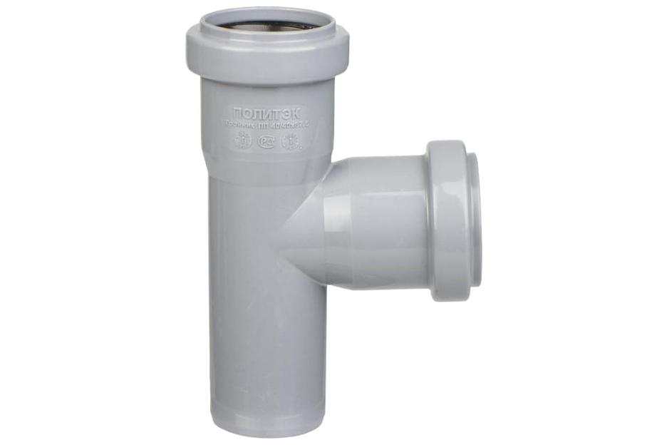 Тройник канализационный 87.5 град. 40 х 40 фото 1