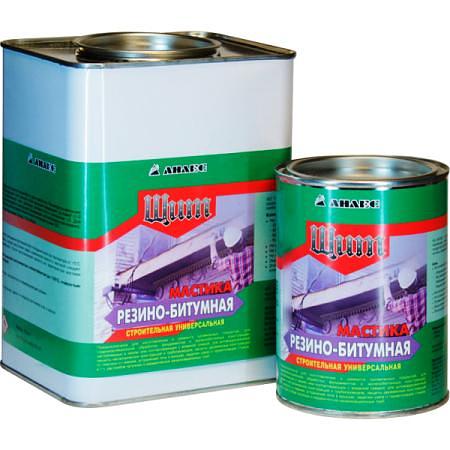 Мастика резино-битумная «Щит» (3 кг.) фундаментная, антикоррозийная фото 1