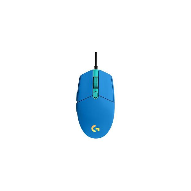 Мышь проводная Logitech G102 LightSync, игровая, оптическая, USB, 8000dpi, синий [910-005810] фото 1