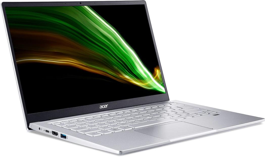 Ультрабук Acer Swift 3 SF314-43-R16V Ryzen 5 5500U 8Gb SSD512Gb AMD Radeon 14" IPS FHD (1920x1080) Eshell silver WiFi BT Cam фото 2