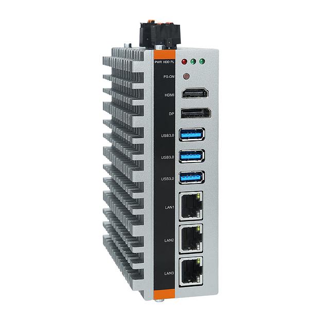 Встраиваемый компьютер с возможностью установки на DIN-рейку NP-6116-J6412-4G-SSD512G. В составе: процессор Intel Celeron J6412, память DDR4 4 Гб, накопитель M.2 SSD 512 Гб (можно конфигурировать различные модификации компьютера. Рабочая температу фото 1