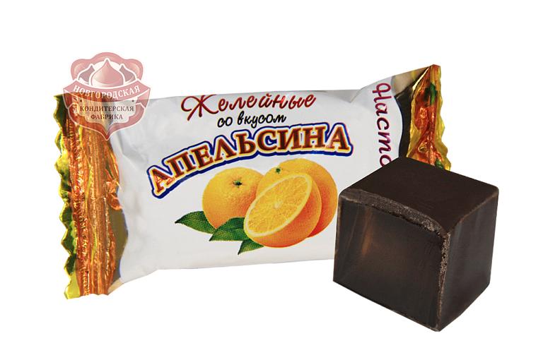 Конфеты «Желейные» со вкусом апельсина фото 1