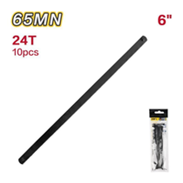 Набор мини полотен по металлу 10 шт Deli DL353001 (150мм, 24 TPI) фото 1