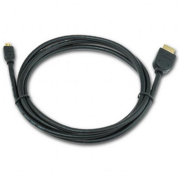 Кабель Cablexpert Кабель HDMI-microHDMI Cablexpert CC-HDMID-6 v1.3, 19M/19M, 1.8м, черный, позол.разъемы, экран, пакет (072854) {200} фото 2