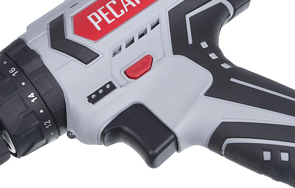 Дрель-шуруповерт ударная Ресанта ДА-18-2ЛК-У аккум. патрон:быстрозажимной (кейс в комплекте) фото 5