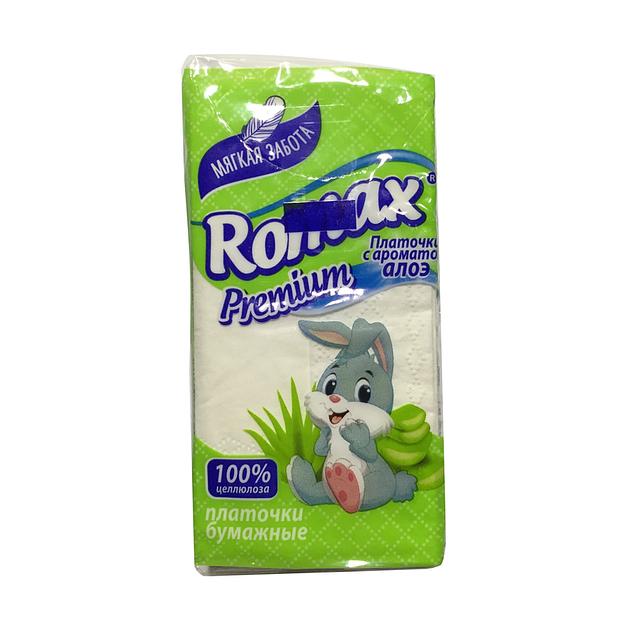 Ромакс платочки универсальные трехслойные с ароматом алоэ фото 1
