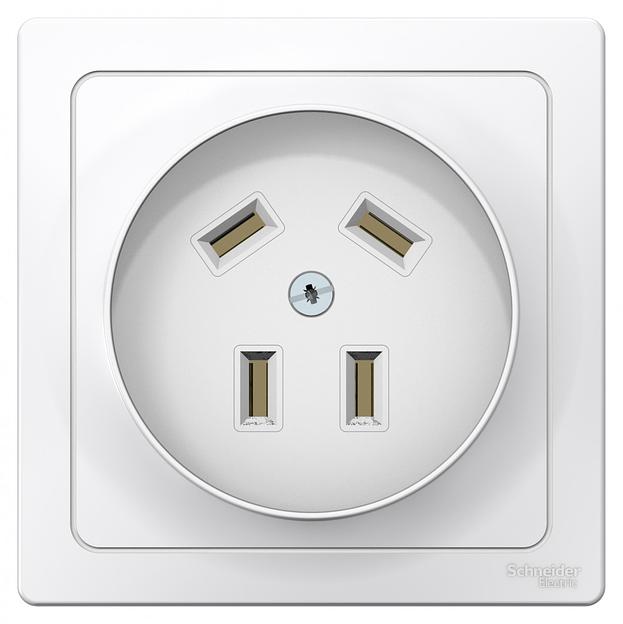 Systeme electric BLNSR003241 BLANCA С/У РОЗЕТКА СИЛОВАЯ 3К+З, 32А, 440В, БЕЛЫЙ фото 1