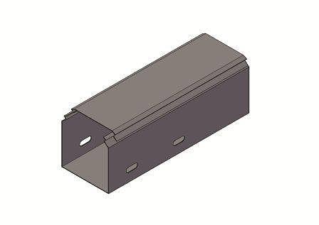 Короб кабельный замковый КЗП 600х100 1,0мм (цинк) фото 1