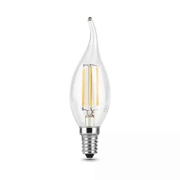 Лампа Gauss LED Filament Свеча на ветру 5W E14 420lm 2700K 104801105 ОПТ фото 2