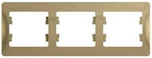 Systeme electric GSL000403 GLOSSA 3-постовая РАМКА, горизонтальная, ТИТАН фото 7