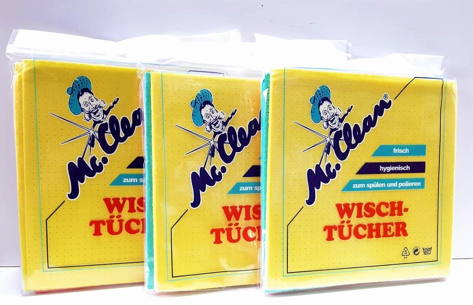 Тряпка Mc. Clean 3 шт, целлюлоза, полипропилен ОПТ фото 1