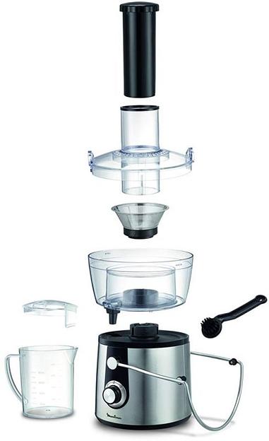 Соковыжималка центробежная Moulinex JU550D10 800Вт рез.сок.:2000мл. серебристый/черный фото 3