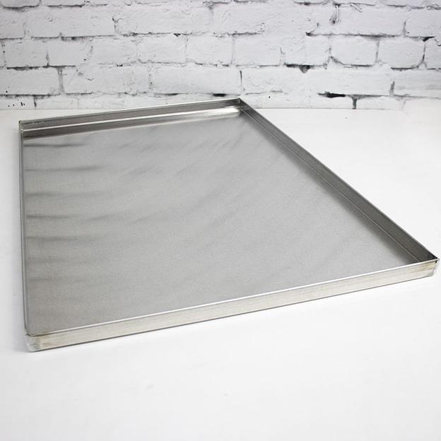 Противень 600х400 мм высота 20 мм 4 борта алюминий фото 2